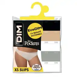 Carrefour DIM Slips Pockets ecodim x5 offre