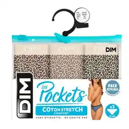 Carrefour DIM Slips '' Pockets coton x 3 '' offre