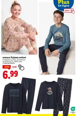 Lidl ESMARA Pyjama enfant offre