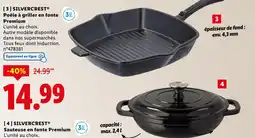 Lidl SILVERCREST Poêle à griller en fonte premium offre