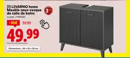 Lidl LIVARNO Meuble sous-vasque de salle de bains offre