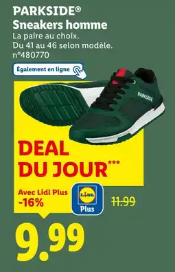 Lidl PARKSIDE Sneakers homme offre