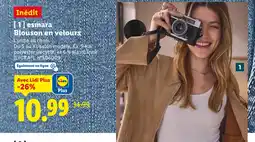Lidl ESMARA Blouson en velours offre
