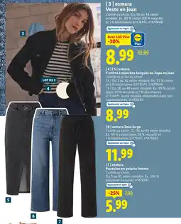 Lidl ESMARA Veste en jean offre