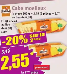 Norma St Michel Cake moelleux offre
