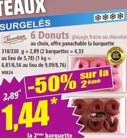 Norma Fürstenklasse 6 Donuts glaçage fraise ou chocolat offre