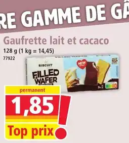 Norma Gaufrette lait et cacaco offre