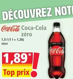 Norma Coca-Cola zéro offre