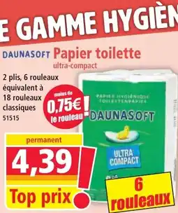 Norma DAUNASOFT Papier toilette ultra-compact offre