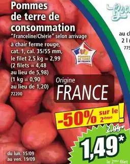 Norma Pommes de terre de consommation offre