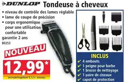 Norma DUNLOP Tondeuse à cheveux offre