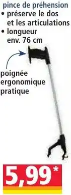 Norma Pince de préhension offre