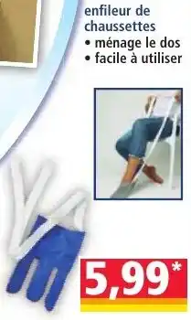 Norma Enfileur de chaussettes offre
