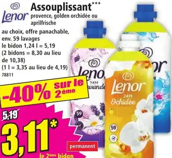 Norma Lenor Assouplissant offre