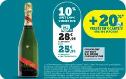 Super U Champagne aop brut g.h. mumm cordon rouge offre