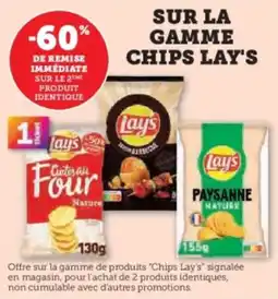 Super U Sur la gamme chips lay's offre
