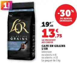 Super U Cafe en grains l'or offre