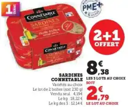 Super U Sardines connetable offre