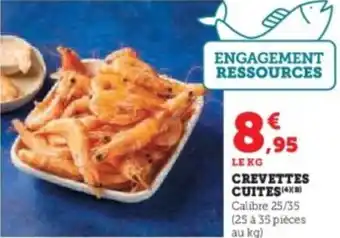 Super U Crevettes cuites offre