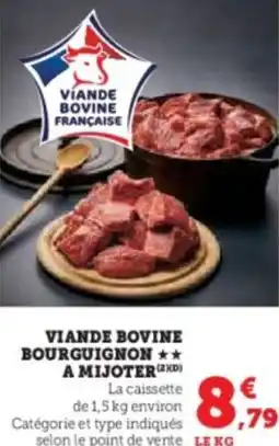 Super U Viande bovine bourguignon a mijoter offre