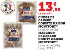Super U Cuisse de canard confite maison montfort offre