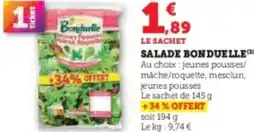 Super U Salade bonduelle offre