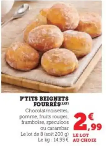 Super U P'tits beignets fourres offre