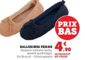 Super U Ballerines femme offre