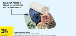 Carrefour Market Drap housse microfibre offre
