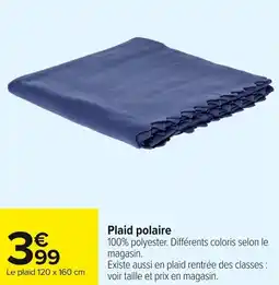 Carrefour Market Plaid polaire offre