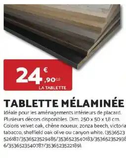 Bricomarché Tablette mélaminée offre