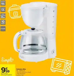 Carrefour Market Cafetière filtre offre