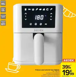 Carrefour Market Friteuse sans huile Air fryer digitale offre