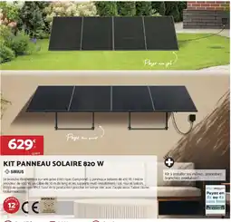 Bricomarché SIRIUS Kit panneau solaire 820 w offre