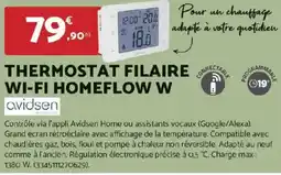 Bricomarché AVIDSEN Thermostat filaire wi-fi homeflow w offre