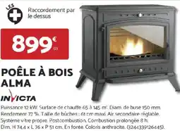 Bricomarché INVICTA Poêle à bois alma offre