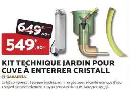 Bricomarché Kit technique jardin pour cuve à enterrer cristall offre