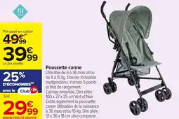 Carrefour Market Poussette canne offre