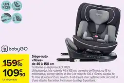 Carrefour Market Siège-auto Nova de 40 à 150 cm offre