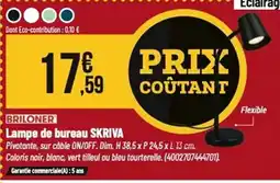 Tridôme BRILONER Lampe de bureau skriva offre