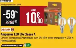 Tridôme Ampoules led e14 classe a offre