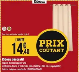 Tridôme Rideau décoratif offre