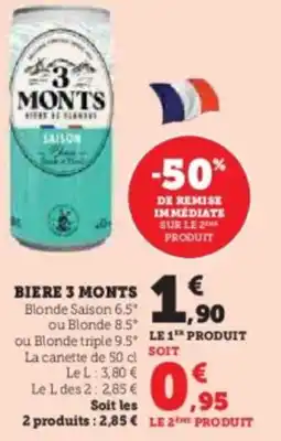 Hyper U Biere 3 monts offre