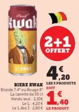 Hyper U Biere kwak offre