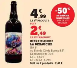 Hyper U Biere blonde offre