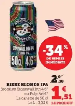 Hyper U Biere blonde ipa offre