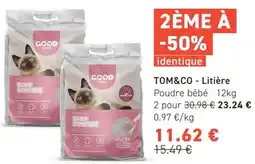 Tom&Co Tom&co - Litière Poudre bébé offre