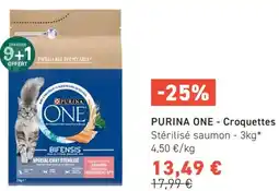 Tom&Co Purina one- Croquettes Stérilisé saumon offre