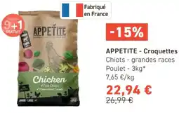 Tom&Co Appetite Croquettes Chiots offre