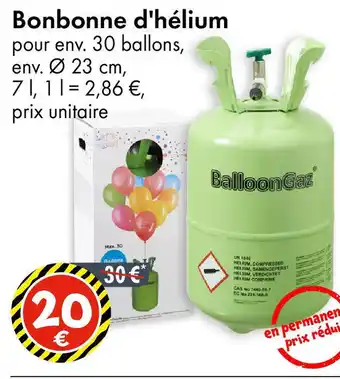 TEDi Bonbonne d'hélium offre